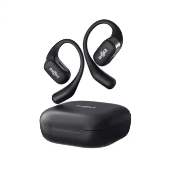 SHOKZ OpenFit Auriculares Inalámbricos Gancho de Oreja Llamadas/Música/Deporte/Uso Diario Bluetooth Negro