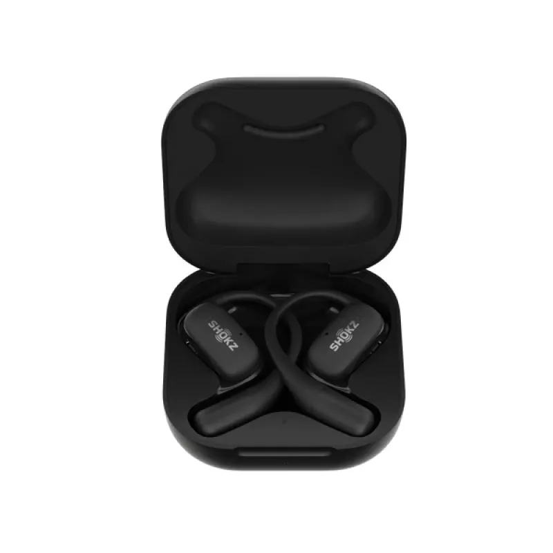 SHOKZ OpenFit Auriculares Inalámbricos Gancho de Oreja Llamadas/Música/Deporte/Uso Diario Bluetooth Negro