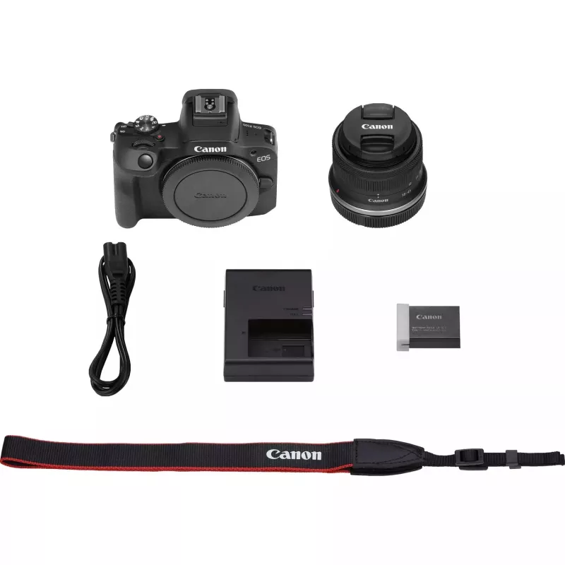 Canon EOS R100 + RF-S 18-45mm F4.5-6.3 IS STM Kit MILC 24,1 MP CMOS 6000 x 4000 Píxeles Negro
