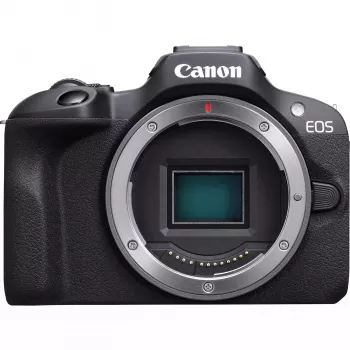 Canon EOS R100 Kit con RF-S 18-45mm f/4.5-6.3 IS STM y RF-S 55-210mm f/5-7.1 IS STM, negro (6052C023)
