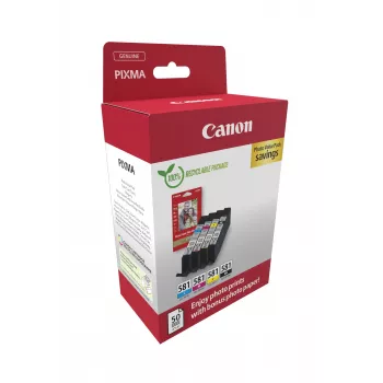 Canon 2106C006 Cartucho de tinta 4 uds. Original Negro, Cian, Magenta, Amarillo