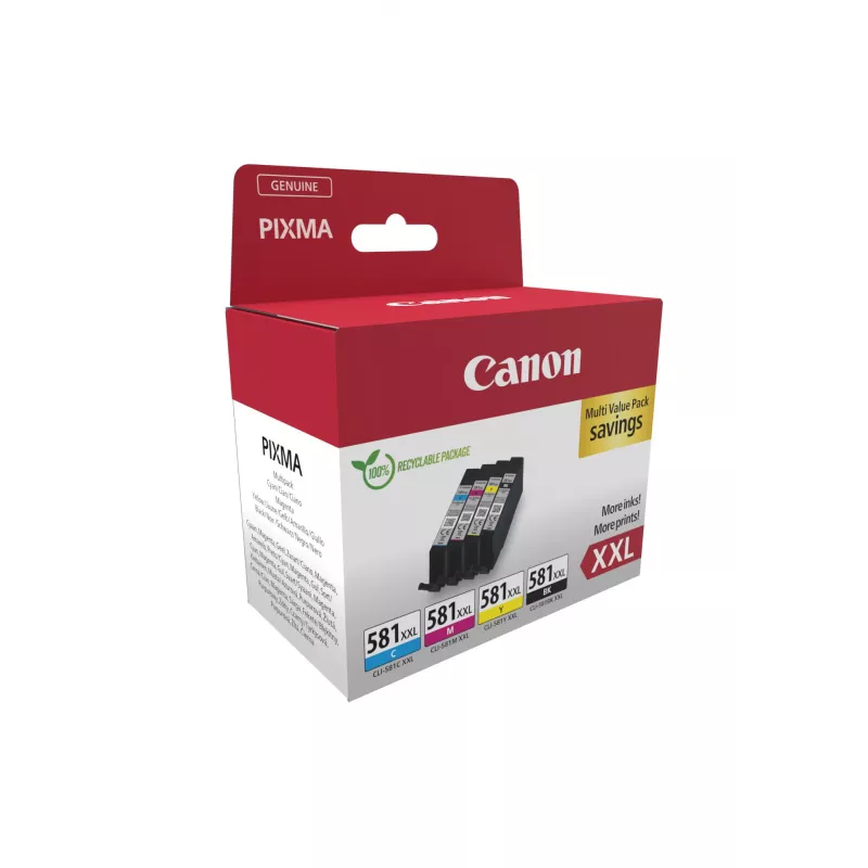 Canon 1998C007 Cartucho de tinta 4 uds. Original Negro, Cian, Magenta, Amarillo