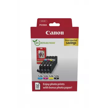 Canon 4540B019 Cartucho de tinta 4 uds. Original Negro, Cian, Magenta, Amarillo