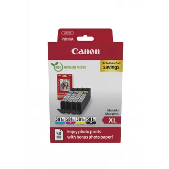 Canon 2052C006 Cartucho de tinta 4 uds. Original Alto (XL) Rendimiento Negro, Cian, Magenta, Amarillo