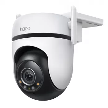 TP-Link Tapo cámara de seguridad Wi-Fi con giro/inclinación para exterior, cámara de seguridad IP, interior y exterior, inalámbrica, CE, FCC, RoHS, RCM, techo, negro, blanco