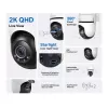 TP-Link Tapo cámara de seguridad Wi-Fi con giro/inclinación para exterior, cámara de seguridad IP, interior y exterior, inalámbrica, CE, FCC, RoHS, RCM, techo, negro, blanco