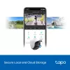 TP-Link Tapo cámara de seguridad Wi-Fi con giro/inclinación para exterior, cámara de seguridad IP, interior y exterior, inalámbrica, CE, FCC, RoHS, RCM, techo, negro, blanco