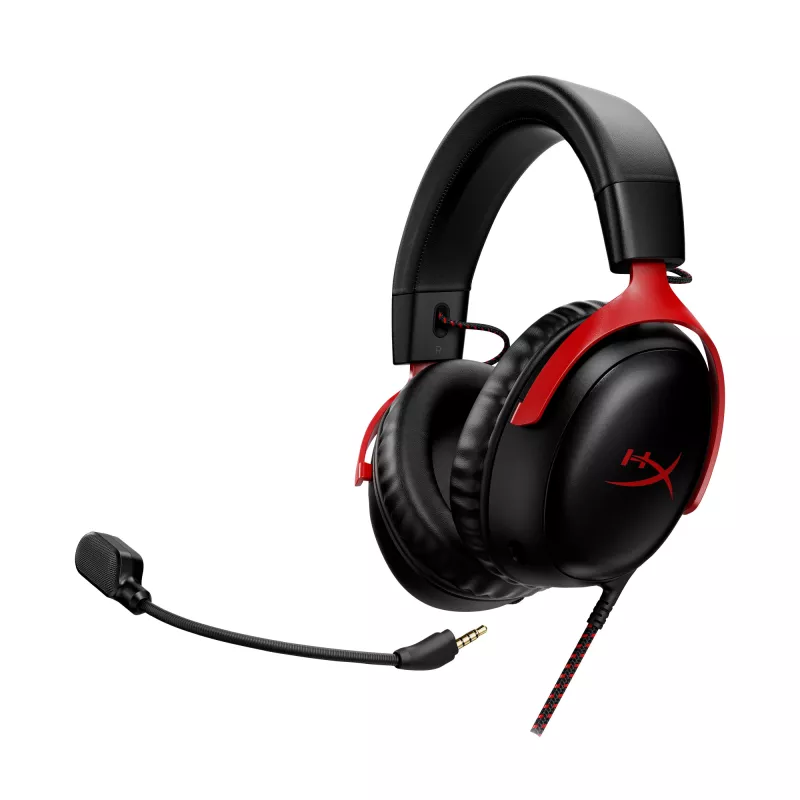 HyperX Cloud III - auriculares gaming (negro/rojo)