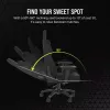 Corsair TC100 RELAXED asiento acolchado negro respaldo 59,5x81 cm