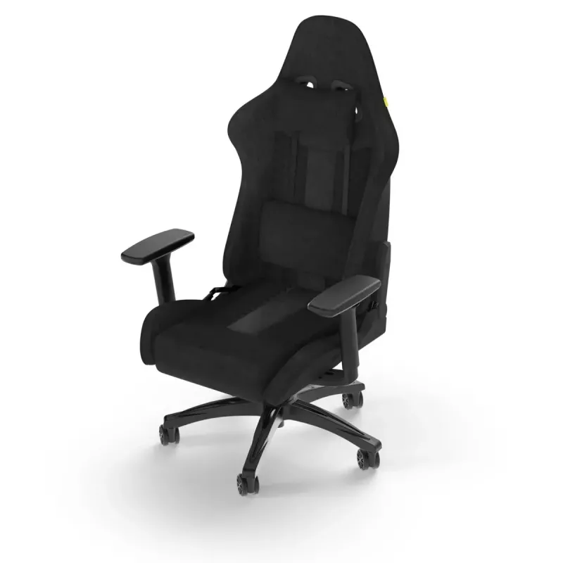 Corsair TC100 RELAXED asiento acolchado negro respaldo 59,5x81 cm