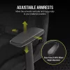Corsair TC100 RELAXED asiento acolchado negro respaldo 59,5x81 cm