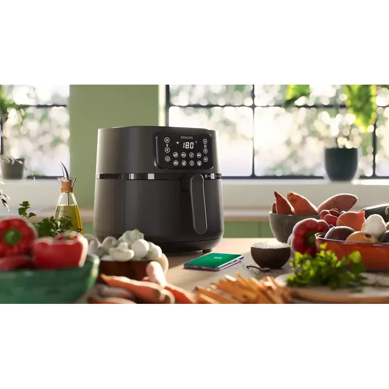 Freidora de aire Philips HD9285/93 5000 Series XXL Connected, 7,2 L, 2000 W, 16 programas
