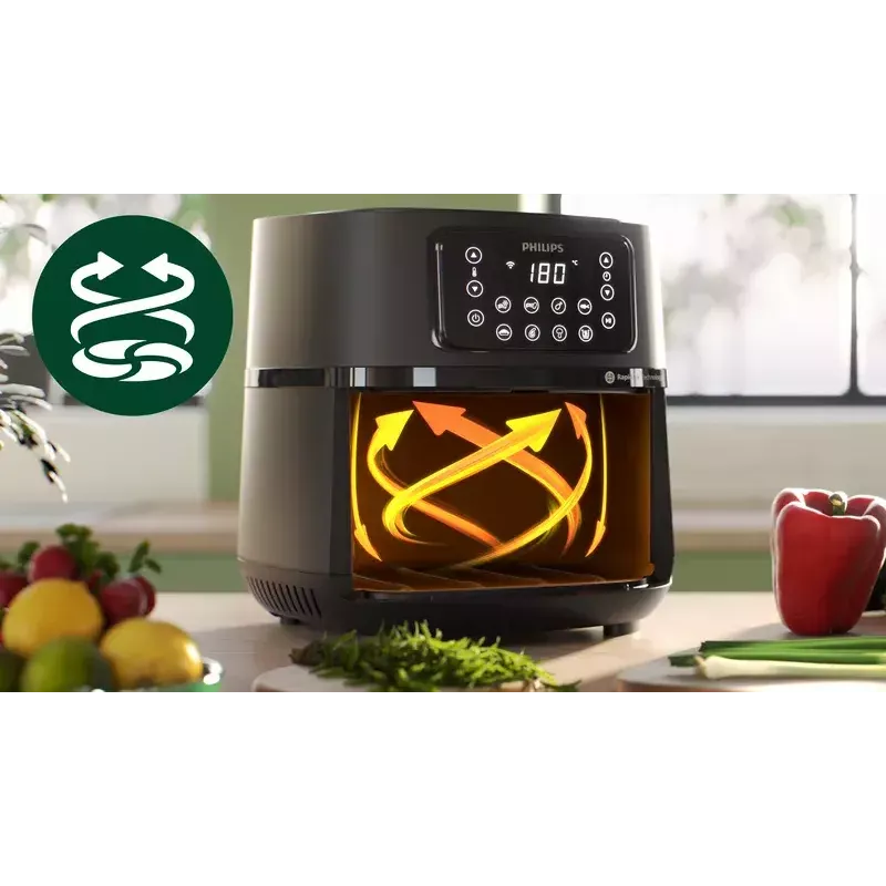Freidora de aire Philips HD9285/93 5000 Series XXL Connected, 7,2 L, 2000 W, 16 programas