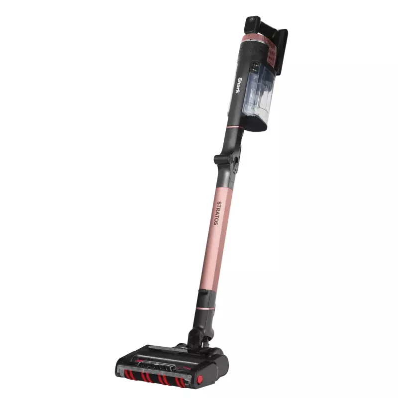 Aspirador de escoba 2 en 1 Shark Stratos, sin bolsa, a batería, 60 min. de autonomía, cepillo motorizado, boquilla para juntas, base de carga