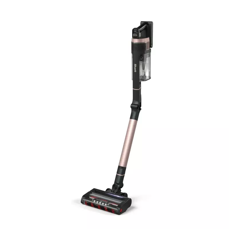 Aspirador de escoba 2 en 1 Shark Stratos, sin bolsa, a batería, 60 min. de autonomía, cepillo motorizado, boquilla para juntas, base de carga