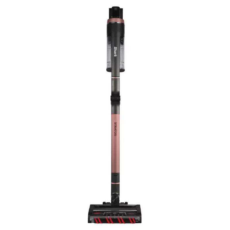 Aspirador de escoba 2 en 1 Shark Stratos, sin bolsa, a batería, 60 min. de autonomía, cepillo motorizado, boquilla para juntas, base de carga