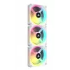 CORSAIR Qx RGB Series Icue Link Qx120 RGB White kit de expansión de ventilador RGB de 120 mm con cúpula magnética
