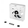CORSAIR Qx RGB Series Icue Link Qx120 RGB White kit de expansión de ventilador RGB de 120 mm con cúpula magnética