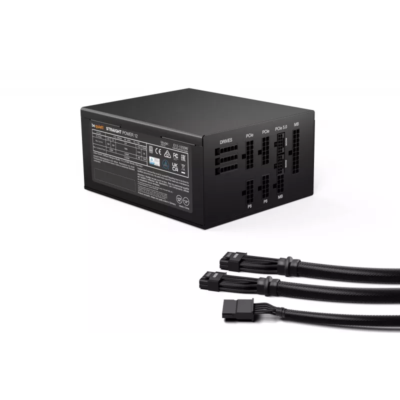 be quiet Straight Power 12 fuente de alimentación 1200 W 20+4 pin ATX ATX negro