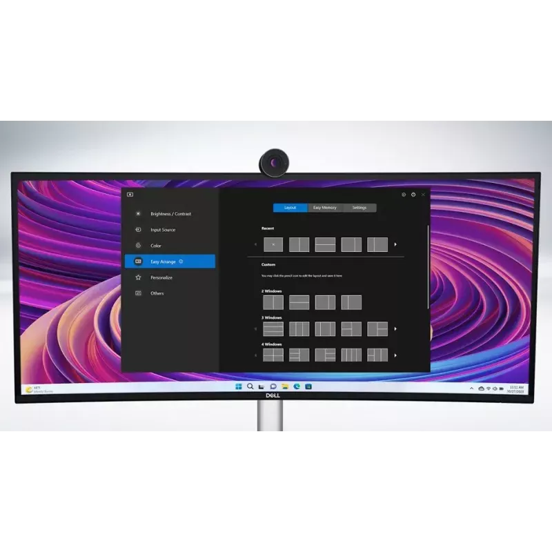 DELL UltraSharp U3824DW monitor de ordenador 95,2 cm (37,5 inch) 3840 x 1600 píxeles Wide Quad HD+ LCD negro, plateado