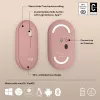 LOGITECH Pebble 2 M350s Ratón óptico inalámbrico rosa