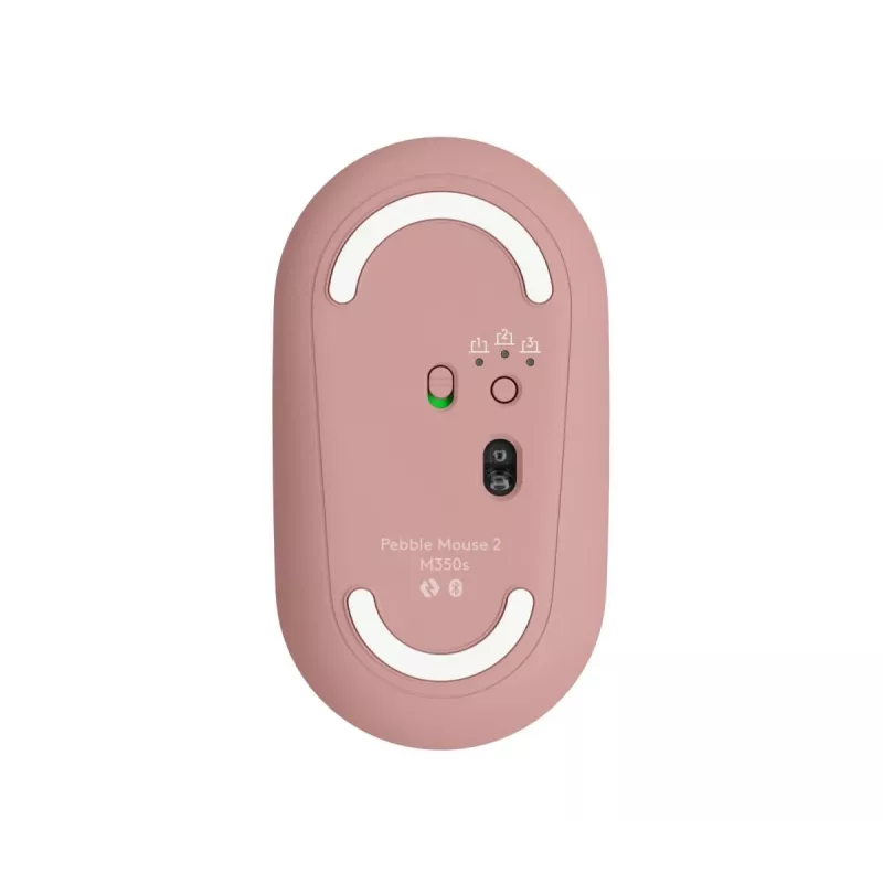 LOGITECH Pebble 2 M350s Ratón óptico inalámbrico rosa