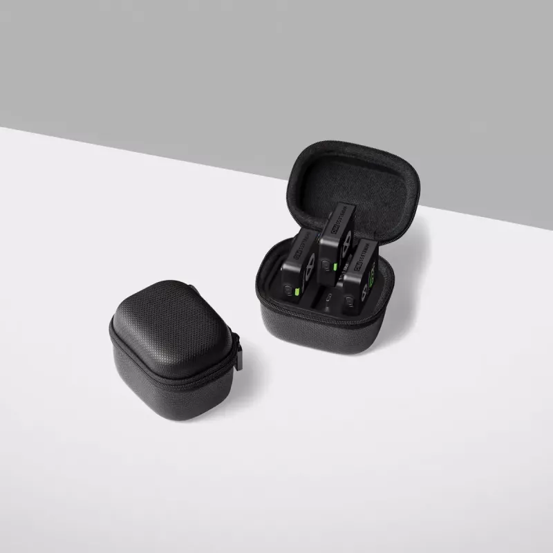 Sistema de micrófono lavalier inalámbrico RØDE Wireless PRO — lavalier omnidireccional, 20–20.000 Hz, batería de 7 h, alcance de 260 m