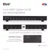 Splitter HDMI™ CLUB3D de 1 a 8 Full 3D y 4K60Hz (600MHz)