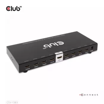 Splitter HDMI™ CLUB3D de 1 a 8 Full 3D y 4K60Hz (600MHz)