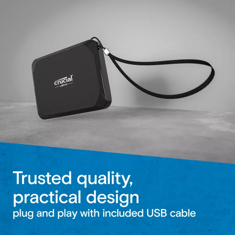 SSD portátil MICRON / CRUCIAL – Crucial X9 – 1 TB – USB-C 3.2 Gen 2