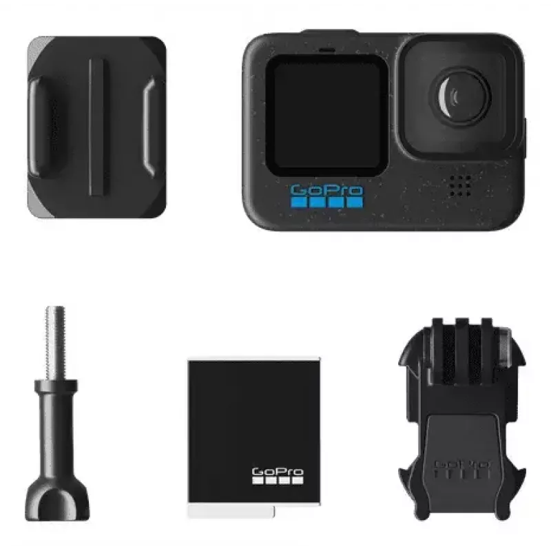 Cámara de acción GoPro HERO12 Black — 5K Ultra HD, 240 fps, 27 MP CMOS, 177° de campo de visión, LCD, MicroSD, Wi-Fi