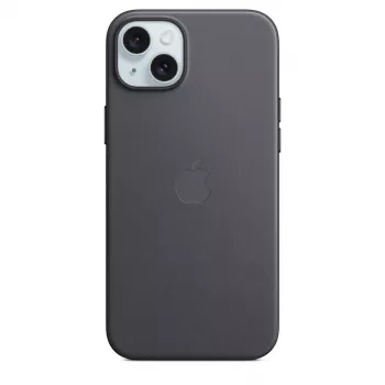Funda APPLE FineWoven con MagSafe para iPhone 15 Plus Negro