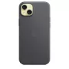 Funda APPLE FineWoven con MagSafe para iPhone 15 Plus Negro