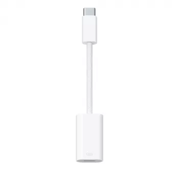 Adaptador APPLE Lightning – conector macho USB-C de 24 pines a conector hembra Lightning
