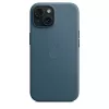 Funda APPLE FineWoven con MagSafe iPhone 15 Pacific Blue