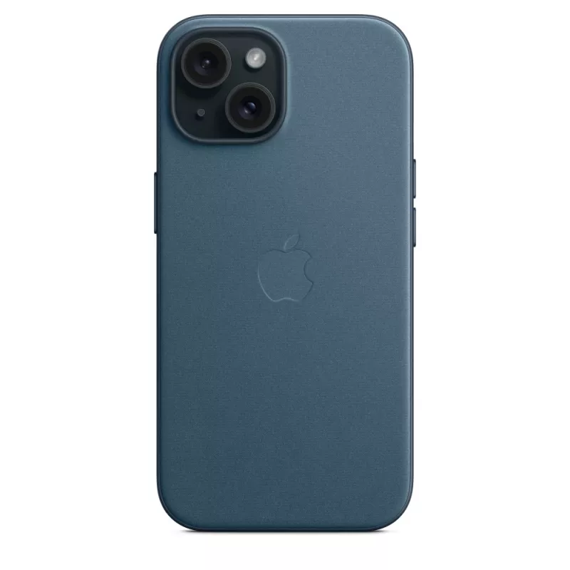 Funda APPLE FineWoven con MagSafe iPhone 15 Pacific Blue