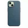 Funda APPLE FineWoven con MagSafe iPhone 15 Pacific Blue