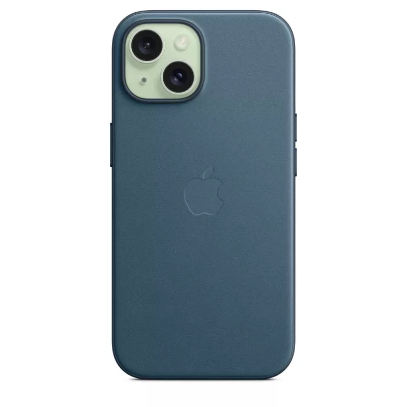 Funda APPLE FineWoven con MagSafe iPhone 15 Pacific Blue