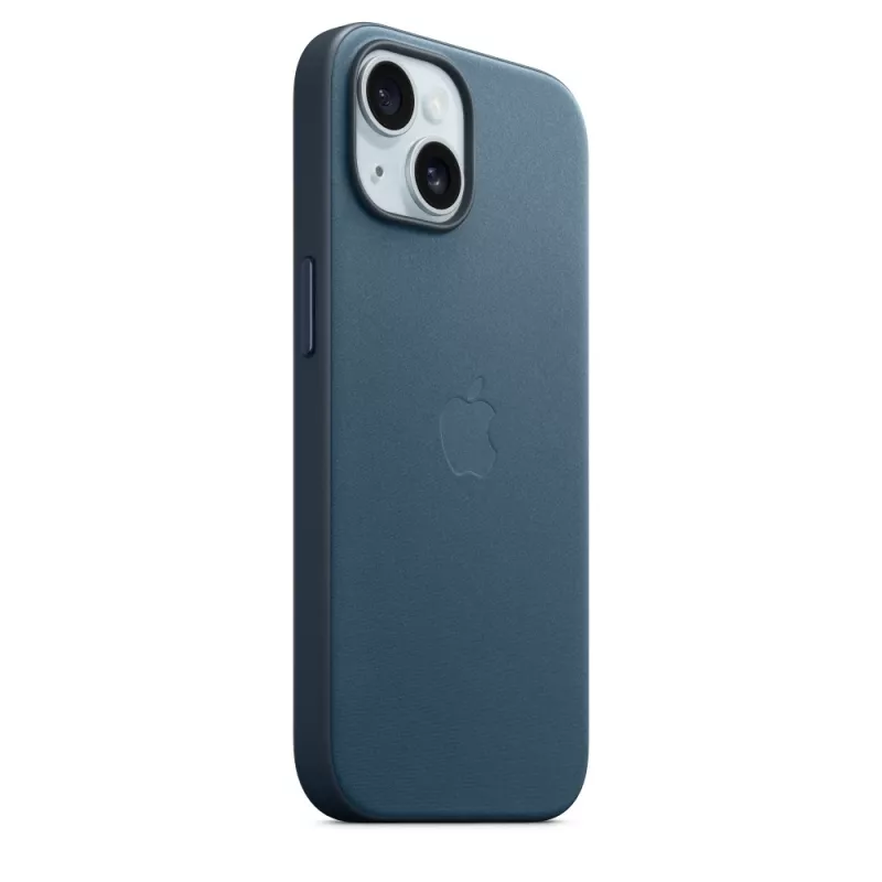 Funda APPLE FineWoven con MagSafe iPhone 15 Pacific Blue