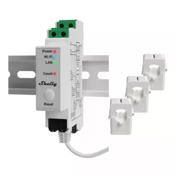Medidor de consumo eléctrico Shelly Pro 3EM AC 120 A 50-60 Hz