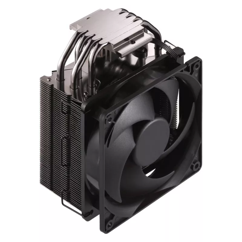 Cooler Master Hyper 212 Black RR-S4KK-25SN-R1 disipador de aire para CPU, ventilador de 120 mm, 4 tubos de calor, AM4/AM5/LGA1700, negro