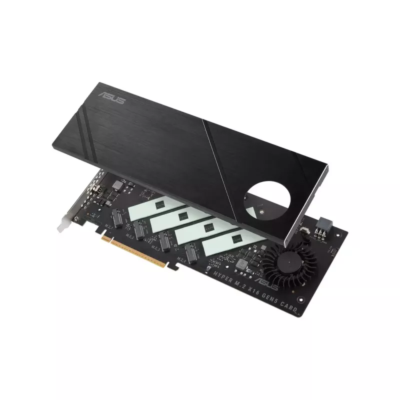 ASUS Hyper M.2 x16 Gen5 Card Adaptador M.2 PCIe 5.0 con refrigeración activa