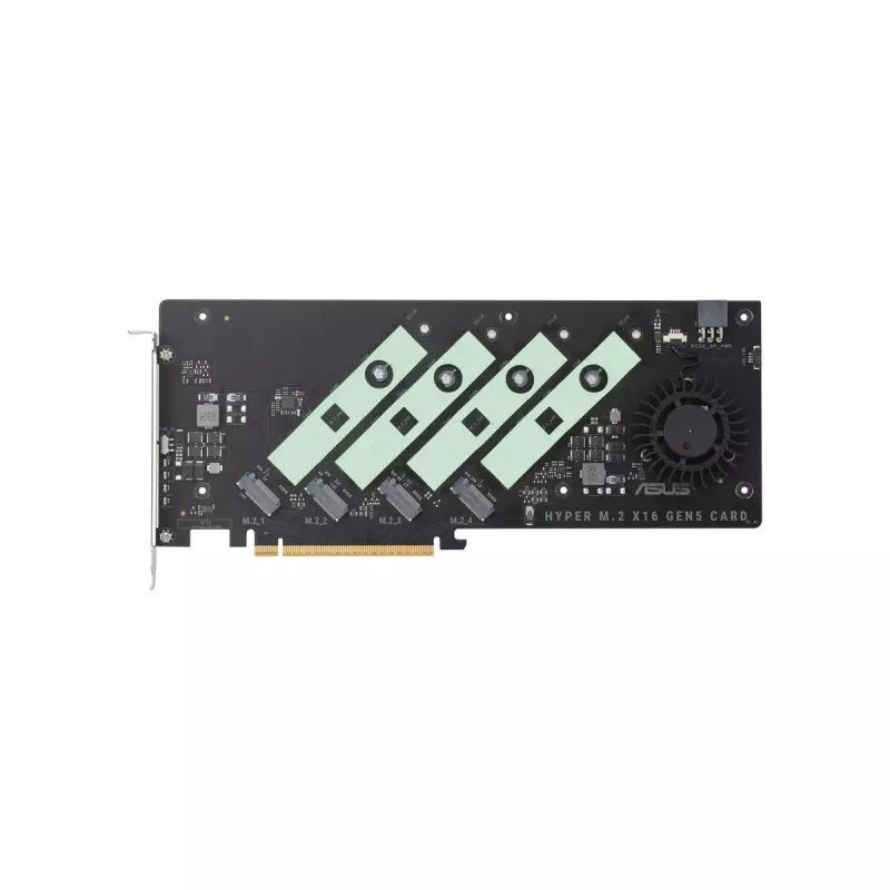ASUS Hyper M.2 x16 Gen5 Card Adaptador M.2 PCIe 5.0 con refrigeración activa