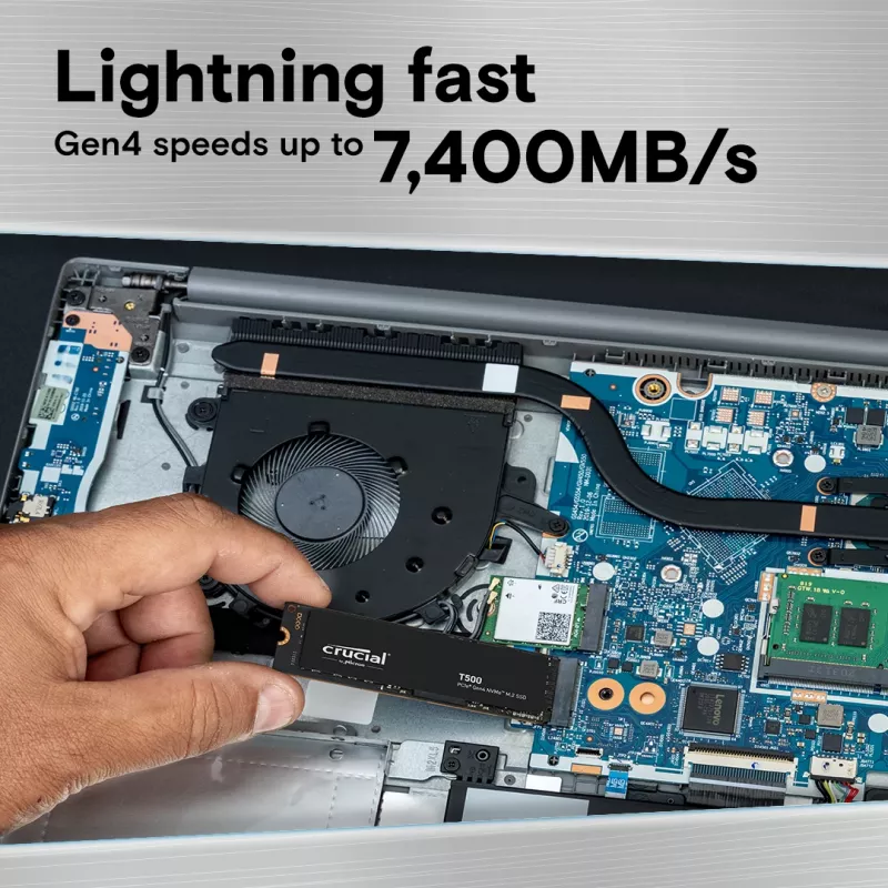 SSD MICRON / CRUCIAL – Crucial T500 – 2 TB – PCIe Gen 4 x4 – M.2 2280