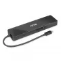 CLUB3D USB3.2 Gen2 Type-C, dock portátil 6 en 1 de doble pantalla con vídeo USB Type-C 4K60Hz