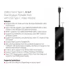 CLUB3D USB3.2 Gen2 Type-C, dock portátil 6 en 1 de doble pantalla con vídeo USB Type-C 4K60Hz
