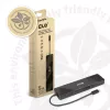 CLUB3D USB3.2 Gen2 Type-C, dock portátil 6 en 1 de doble pantalla con vídeo USB Type-C 4K60Hz