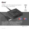 CLUB3D Switch bidireccional HDMI 2 en 1 8K60Hz 4K120Hz CSV-1384
