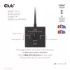 CLUB3D Switch bidireccional HDMI 2 en 1 8K60Hz 4K120Hz CSV-1384