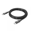 CLUB3D Cable bidireccional USB4 Gen3x2 Type-C 8K60Hz o 4K120Hz, datos 40Gbps, PD 240W(48V/5A) EPR M/M 3m / 9.84ft